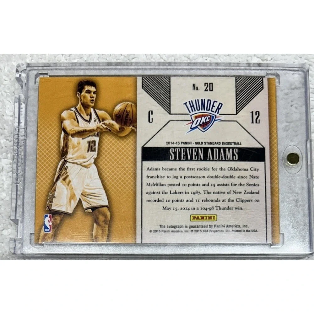 Panini Steven Adams #20 2014-15 Gold Standard Superscribe /199 Sports Card